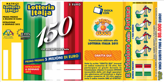 Biglietto Lotteria Italia 2011