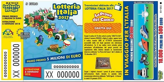 Biglietto Lotteria Italia 2017