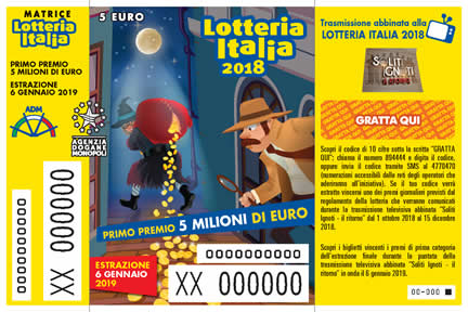 Biglietto Lotteria Italia 2018
