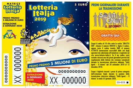 Biglietto Lotteria Italia 2019